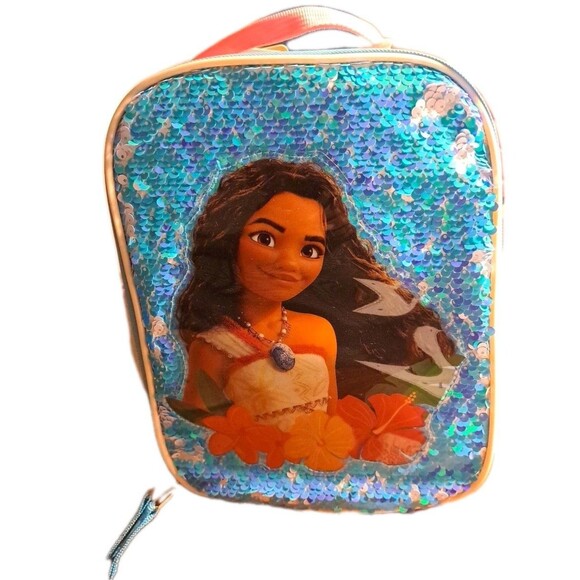 NWT! Disney Moana 2 Kids Insulated Reusable Lunch Bag School Kit - Picture 1 of 5